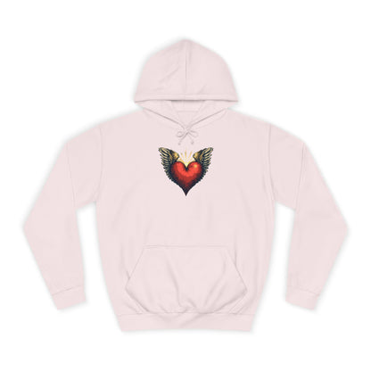 Free Heart, Unisex College Hoodie