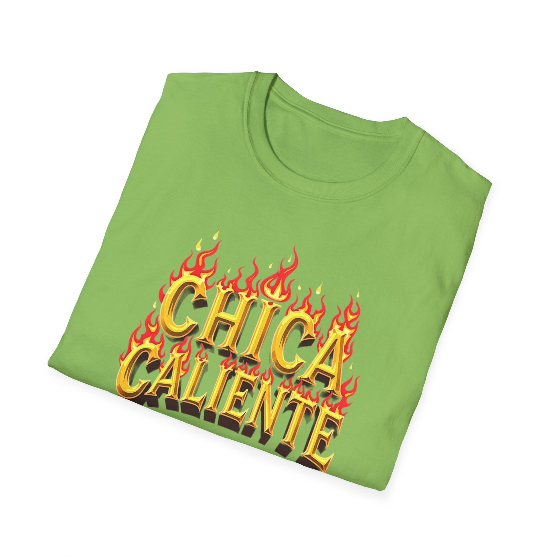Hot Chick, Flame T-Shirt, Trendy Graphic Tee, Chica Caliente Shirt, Gift for Her, Summer Fashion, Casual Style - Psychonaut Swag