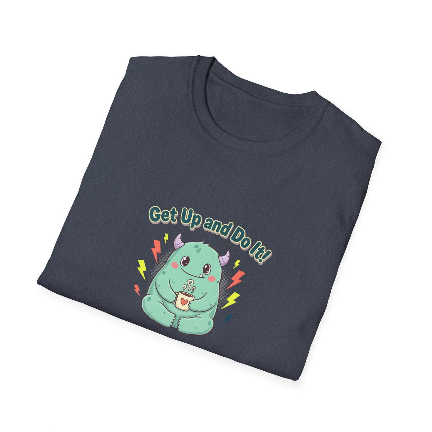 Motivational Cute Sloth Tee — "Get Up and Do It!" Graphic T‑Shirt