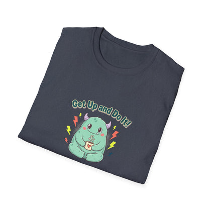 Motivational Cute Sloth Tee — "Get Up and Do It!" Graphic T‑Shirt