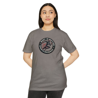 Body In Motion Sports Massage T-Shirt — Recovery & Mobility Athletic Tee