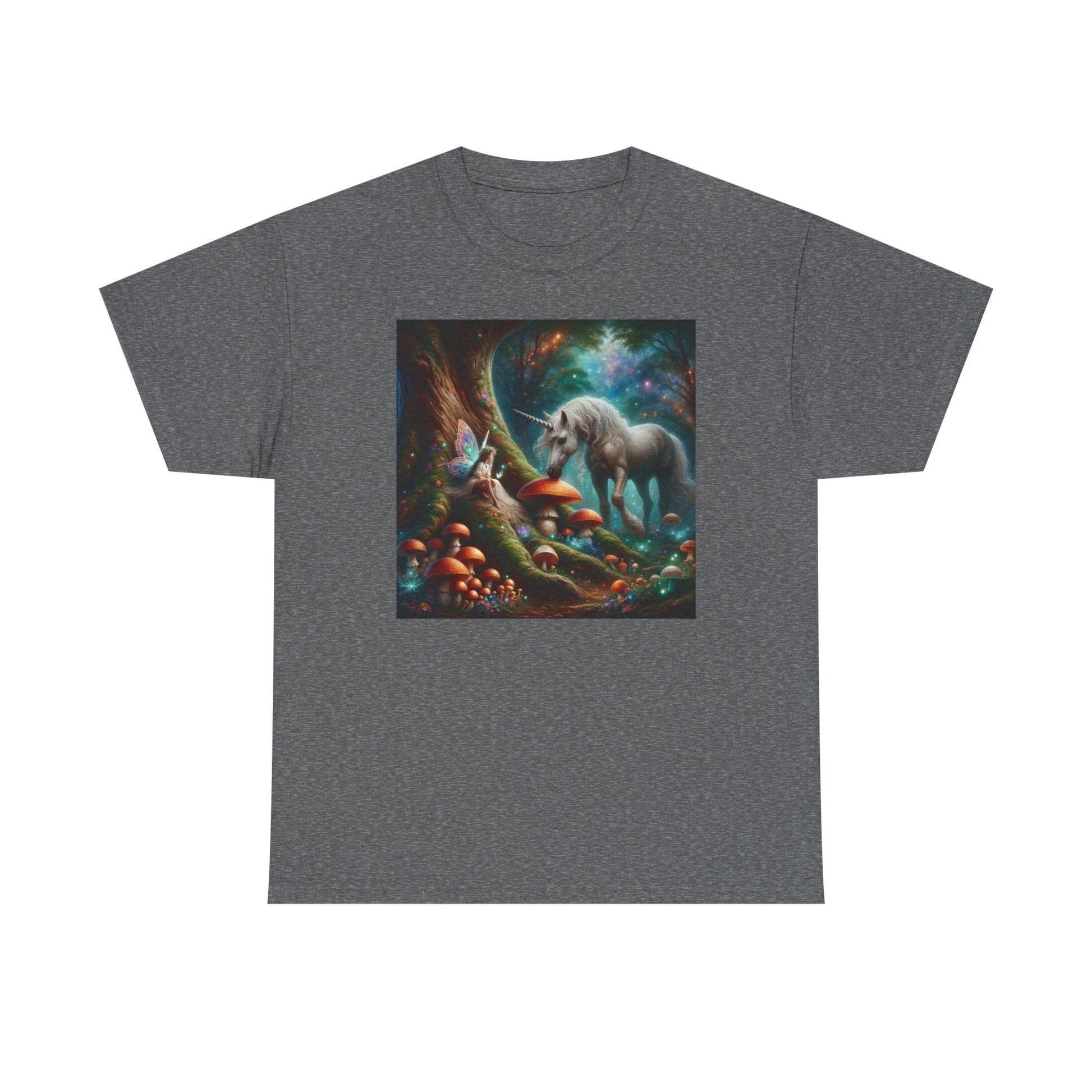 Unicorn Sighting in the Forest, Unisex Heavy Cotton Tee - Psychonaut Swag