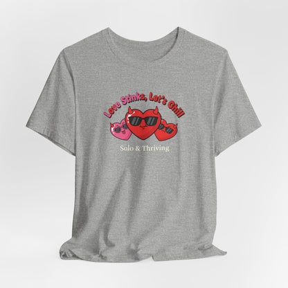 Love Smiles Tee — Retro Heart Sunglasses Graphic T-Shirt