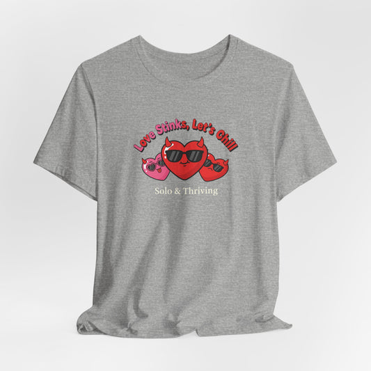 Love Smiles Tee — Retro Heart Sunglasses Graphic T-Shirt