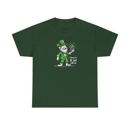 St. Patrick's Day Leprechaun T-Shirt - "I Always Get a Lil' Pot With Me"
