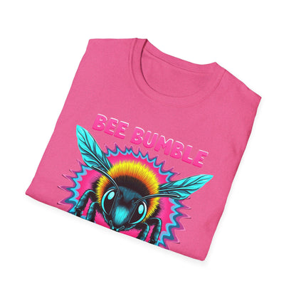 Bee Bumble T-Shirt, Retro Graphic Tee, Softstyle Unisex Shirt, Summer Fashion, Gift for Beekeepers, Eco-Friendly Tee - Psychonaut Swag