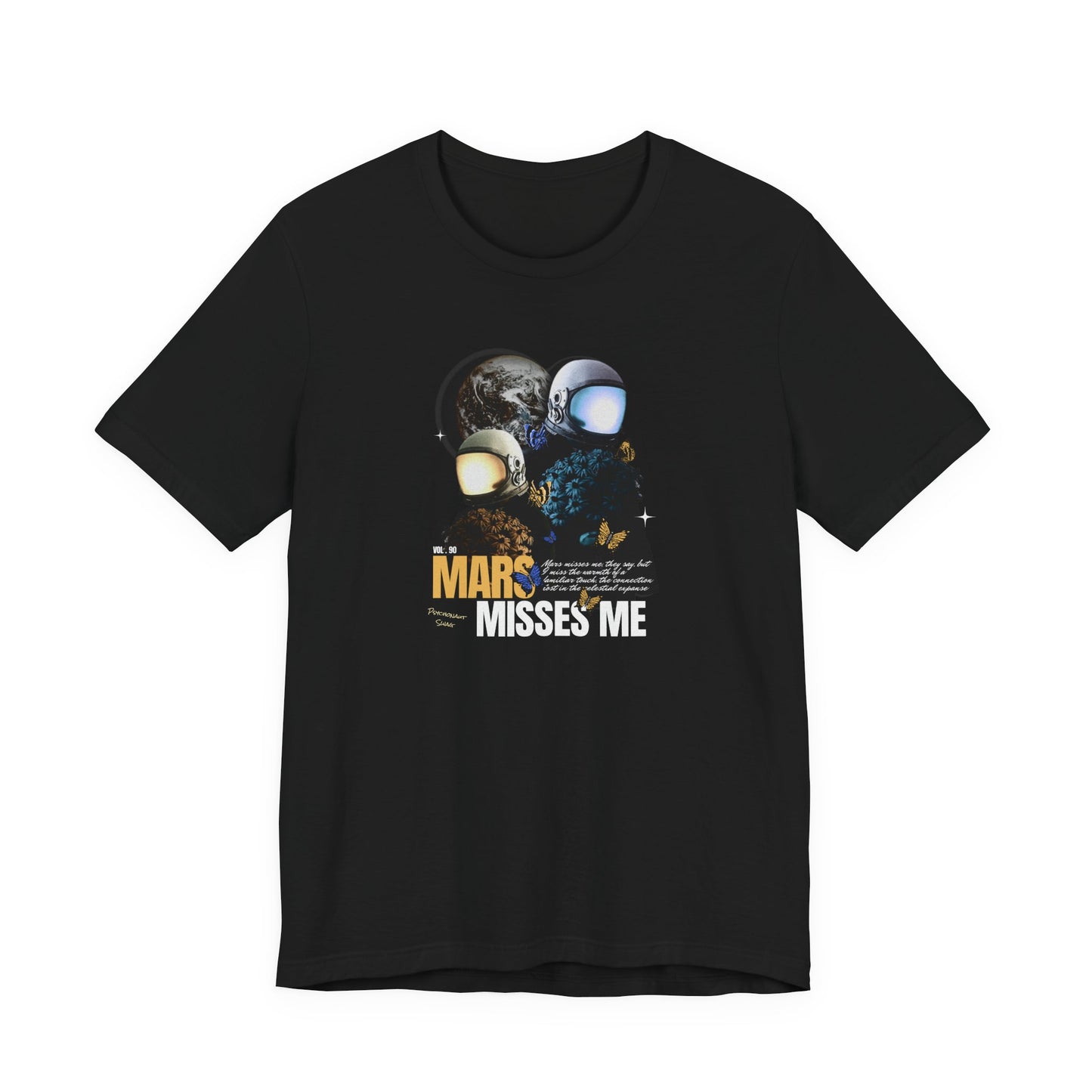 Mars Misses Me Graphic Tee — Retro Astronaut Space T-Shirt