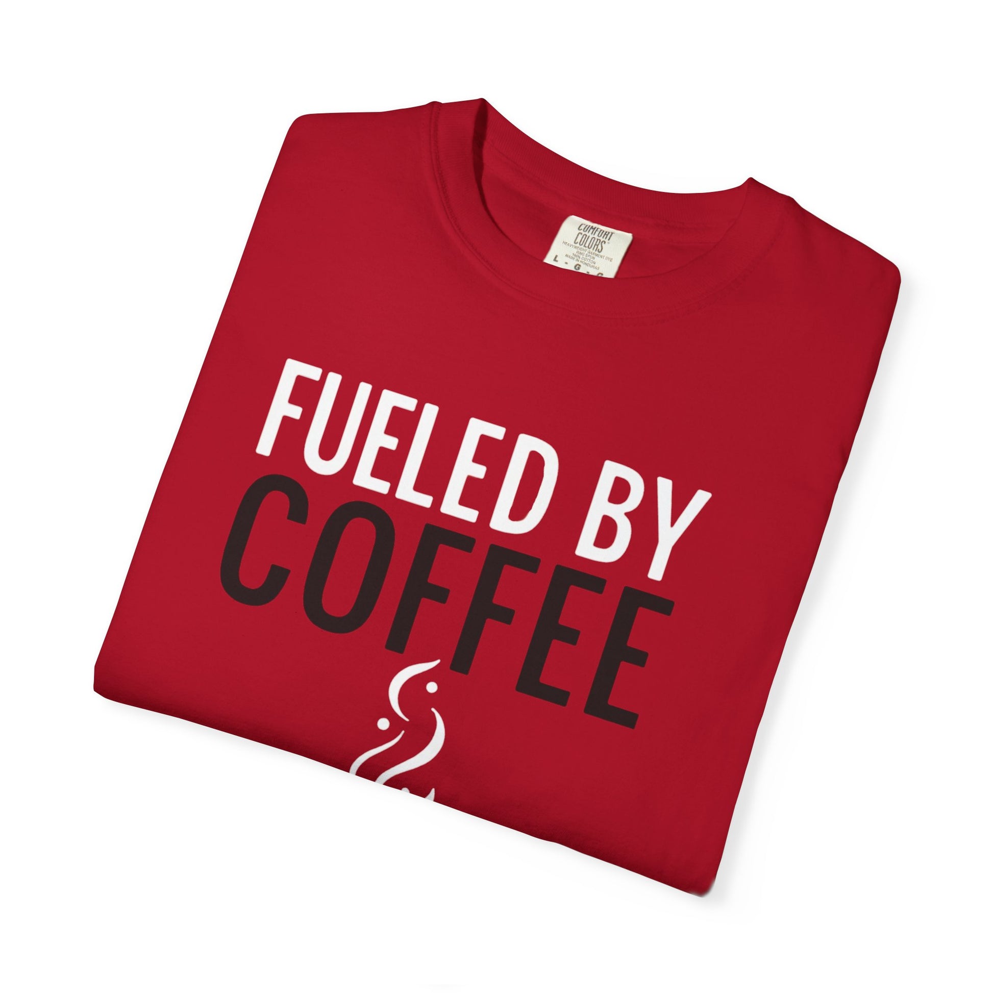 Fueled by Coffee Unisex Garment-Dyed T-Shirt - Psychonaut Swag