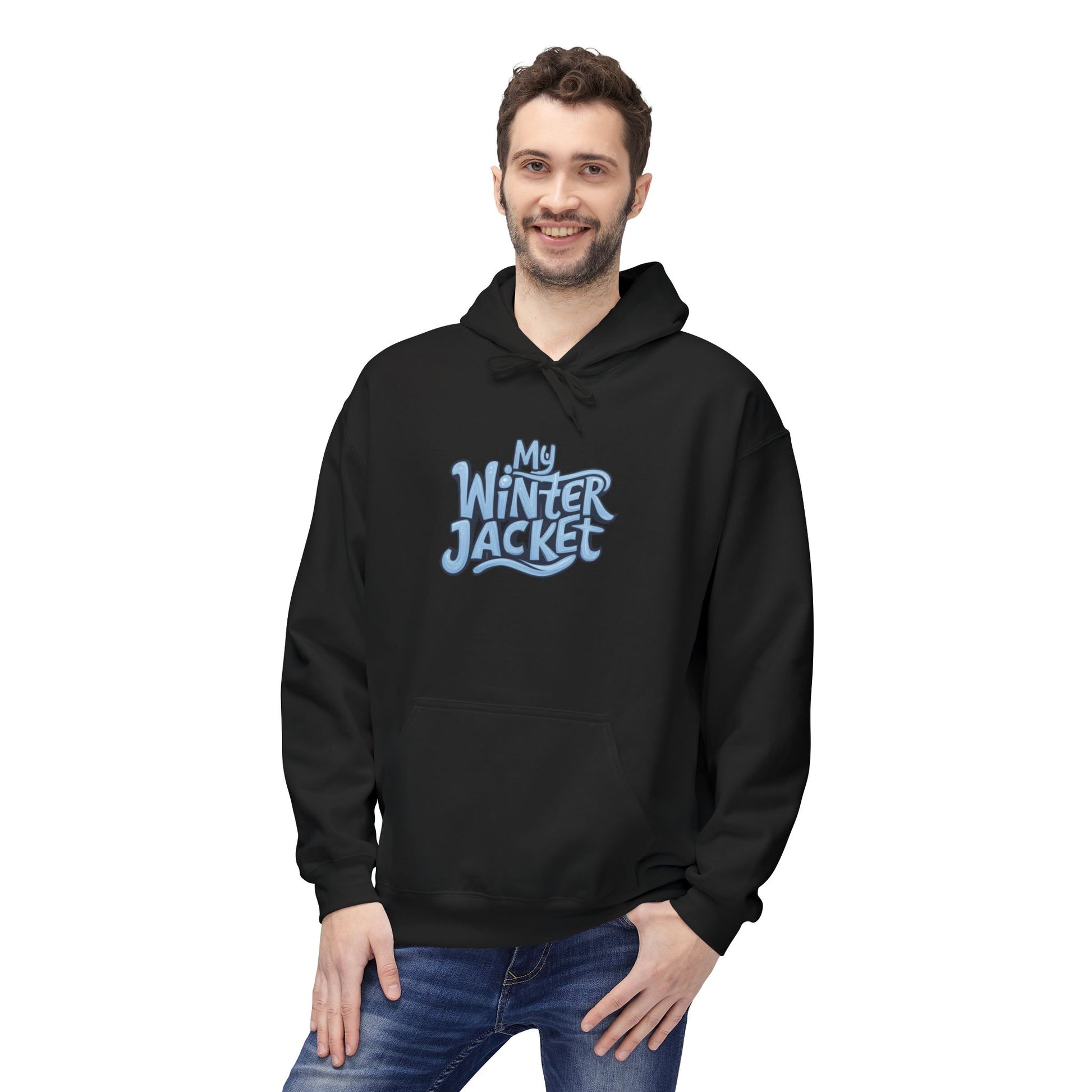 My Winter Jacket, Unisex Midweight Softstyle Fleece Hoodie - Psychonaut Swag