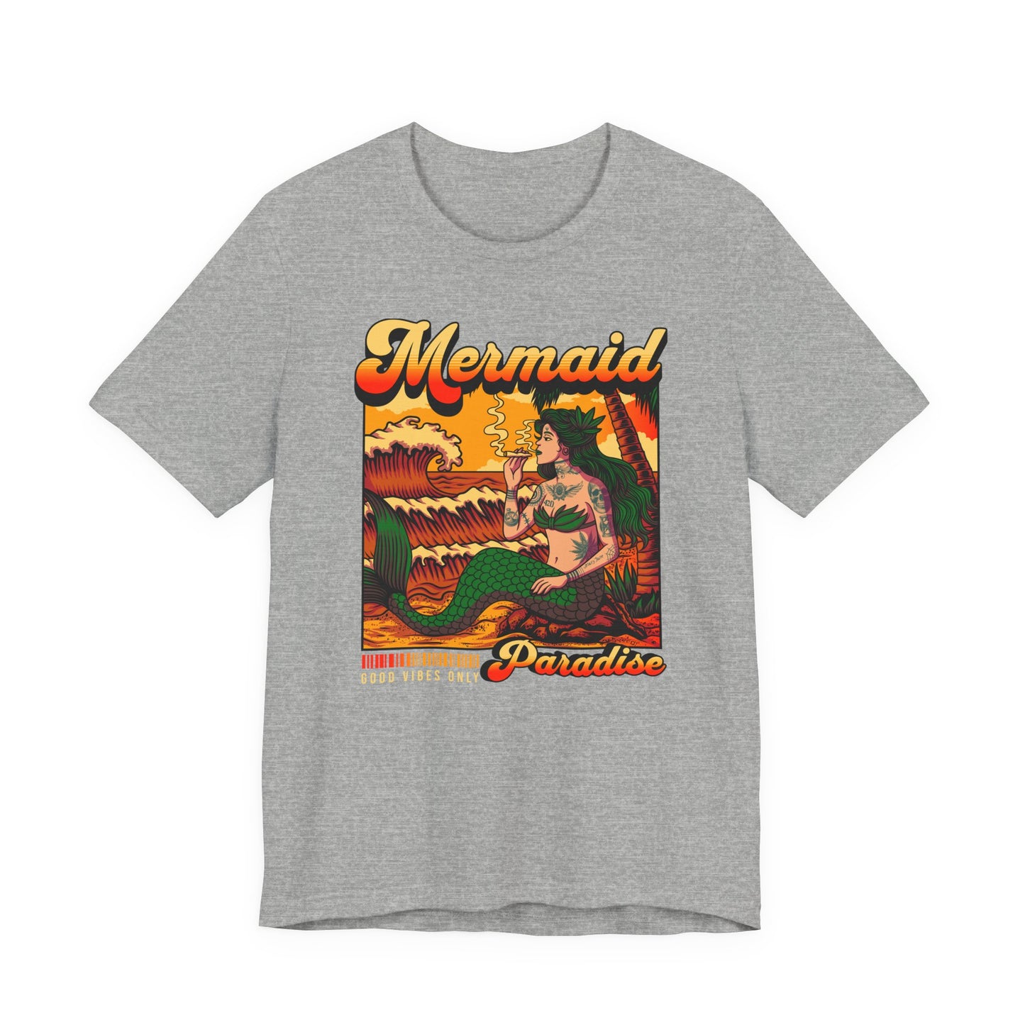 Mermaid Paradise Tee — Retro Vintage Beach Graphic T-Shirt