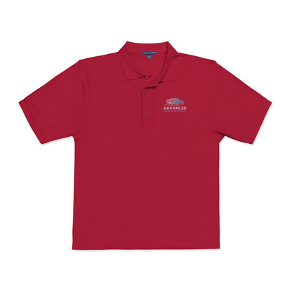 Advanced Mobile, Unisex Polo Shirt with Embroidery, Casual Wear, Gift for Dad, Customizable Shirt, Summer Wardrobe Essential