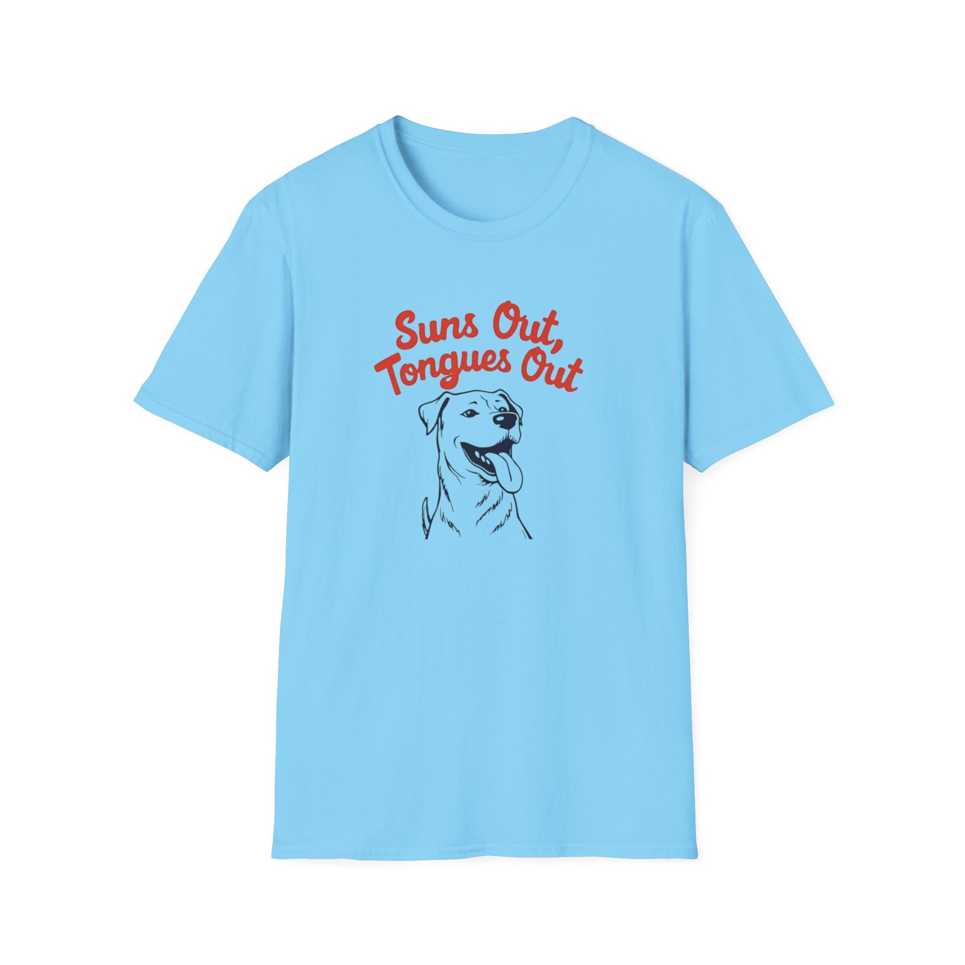 Suns Out, Tongues Out T-Shirt – Unisex Summer Tee, Dog Lovers Gift, Casual Wear, Cute Pet Shirt, Animal Lover Apparel - Psychonaut Swag