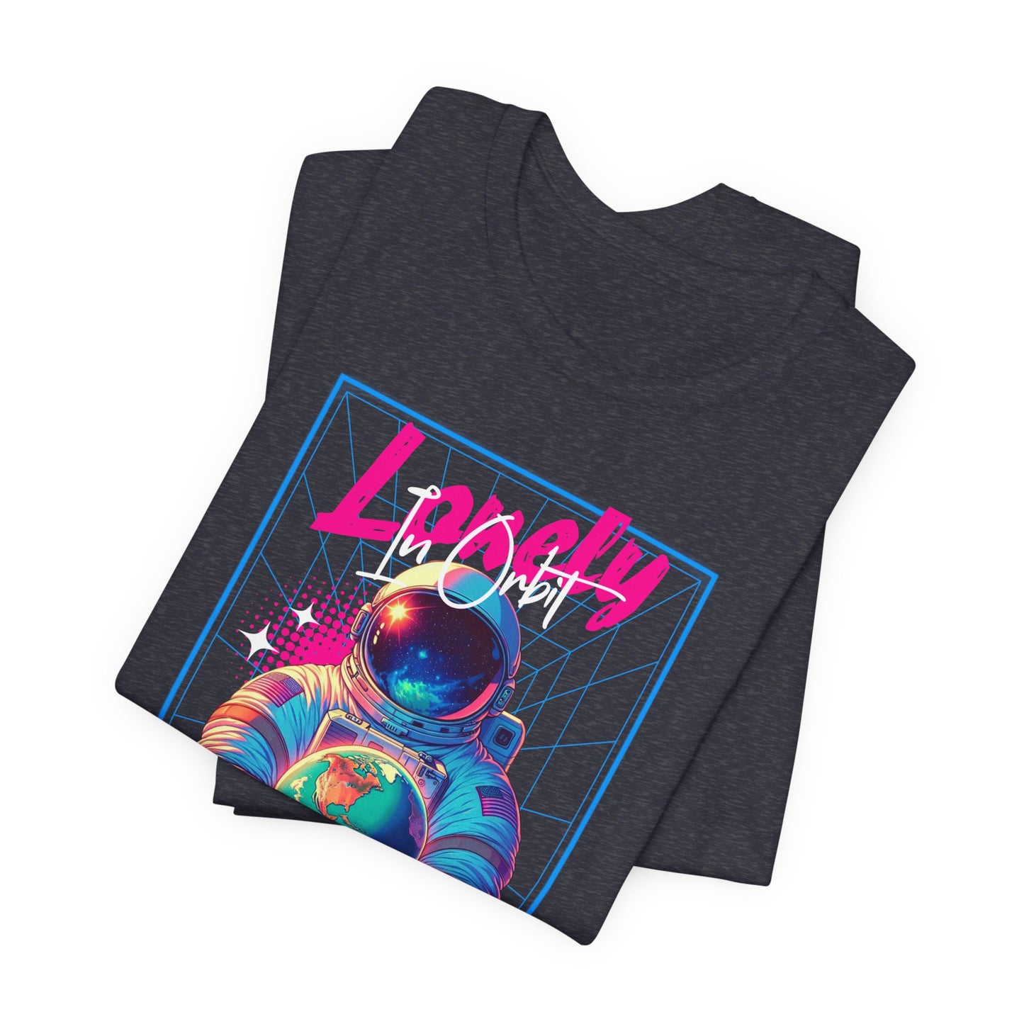 Astronaut Explorer Tee — "Lonely in Orbit" Space Graphic T-Shirt