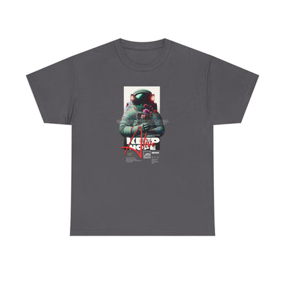 Keep Hope Alive, Astronaut Unisex Heavy Cotton Tee