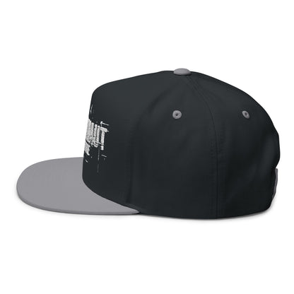 Flat Bill Cap (Psychonaut) - Stylish Embroidered Snapback, Perfect for Streetwear, Festivals, Casual Outings, Gifts