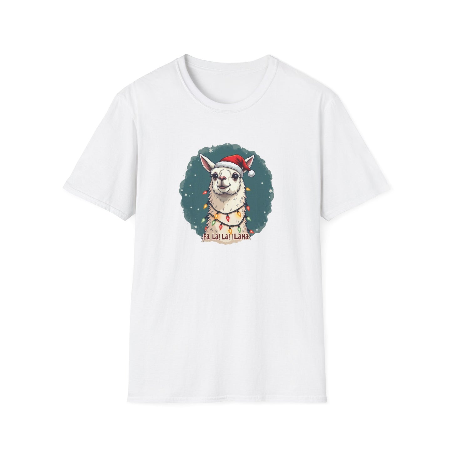 Llamas Christmas tee, Unisex Softstyle T-Shirt