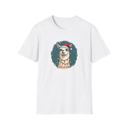 Llamas Christmas tee, Unisex Softstyle T-Shirt