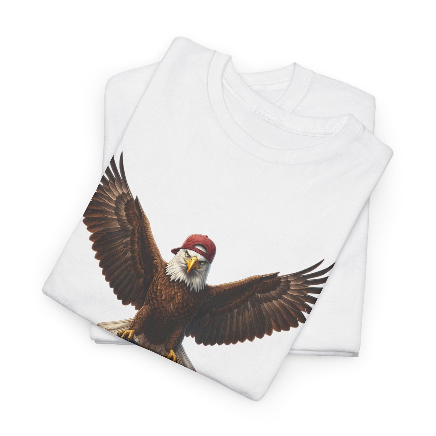America F Yeah Eagle Tee — Patriotic Flag Graphic Shirt