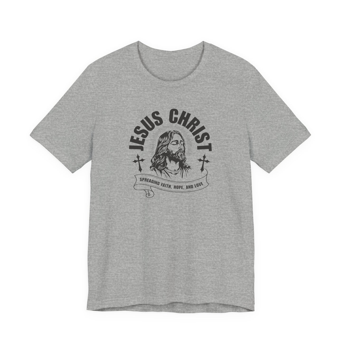 Jesus Christ T-Shirt — 'Spreading Faith, Hope, and Love' Religious Tee
