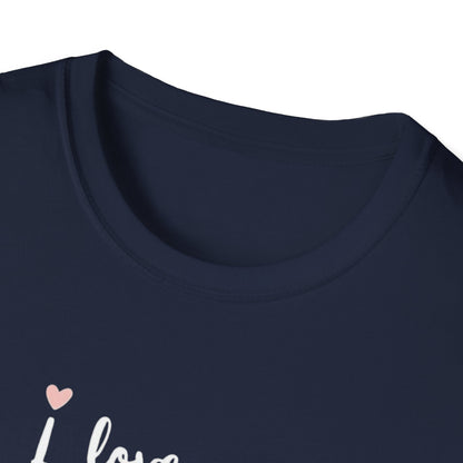 I Love You Graphic Tee — Minimal Heart Script T-Shirt
