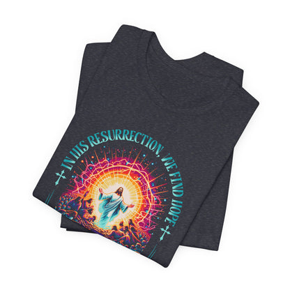 Resurrection Concert Tee — "Hope's Dawn" Christian Worship Graphic Shirt
