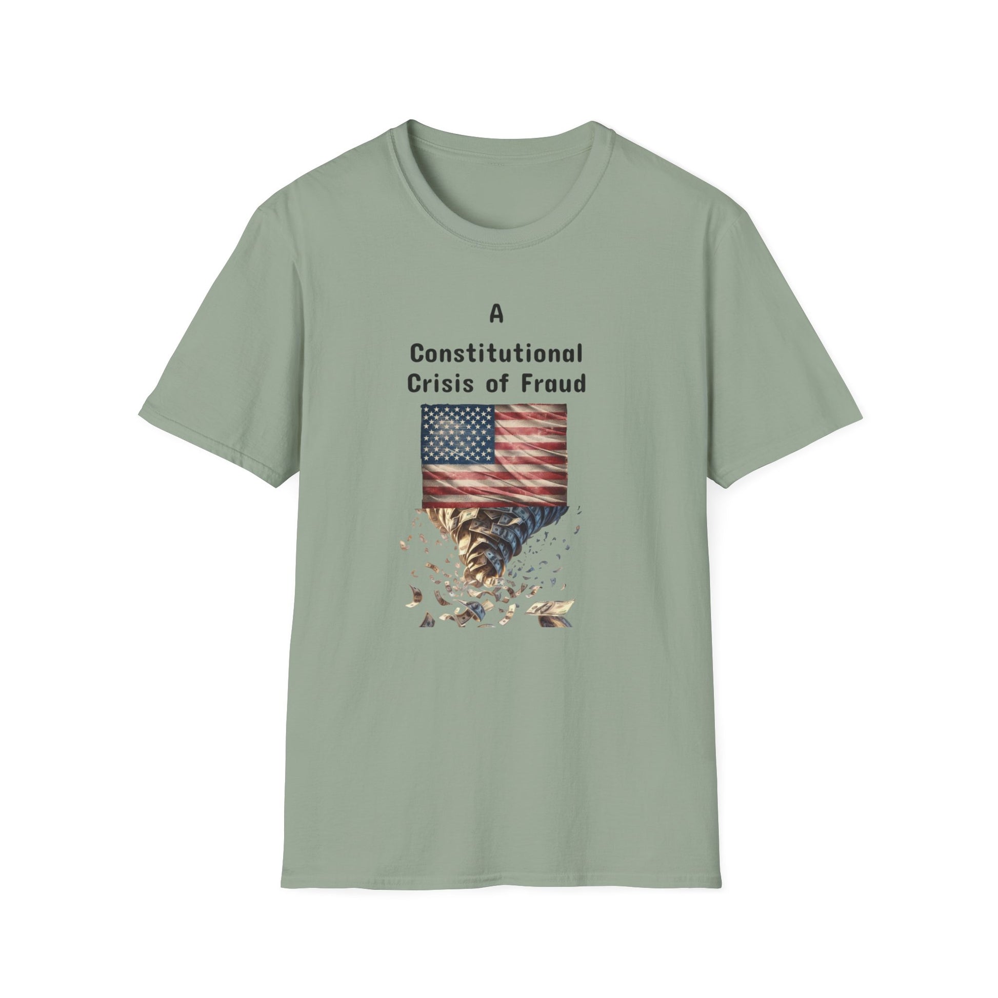 Constitutional Crisis of Fraud, Unisex Softstyle T-Shirt - Psychonaut Swag