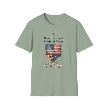Constitutional Crisis of Fraud, Unisex Softstyle T-Shirt - Psychonaut Swag