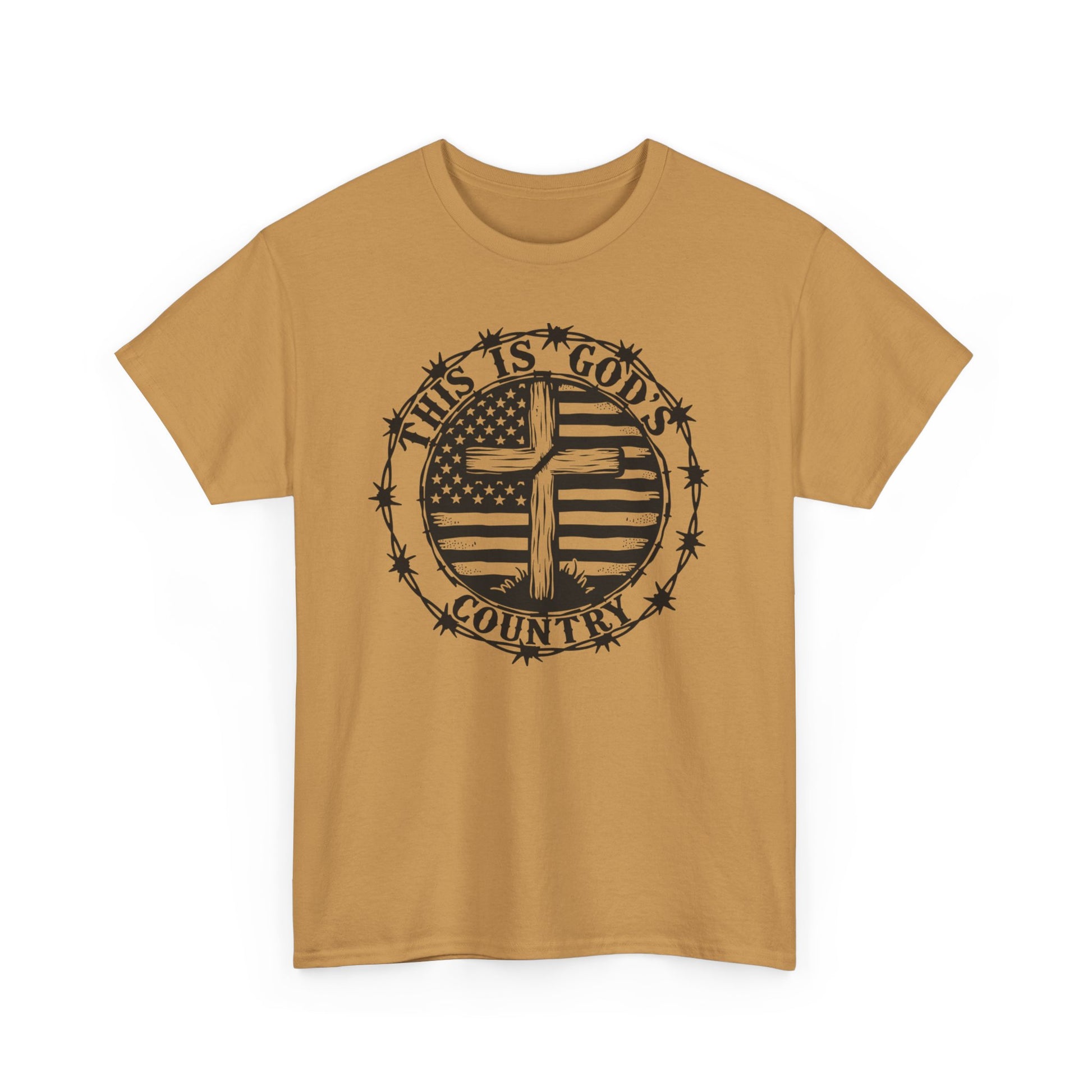 God’s Country, Unisex Heavy Cotton Tee - 'This is God's Country' Graphic Tee - Psychonaut Swag