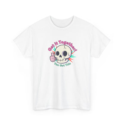 Get It Together Skull Tee — Cute Thumbs Up Motivational Graphic T-Shirt