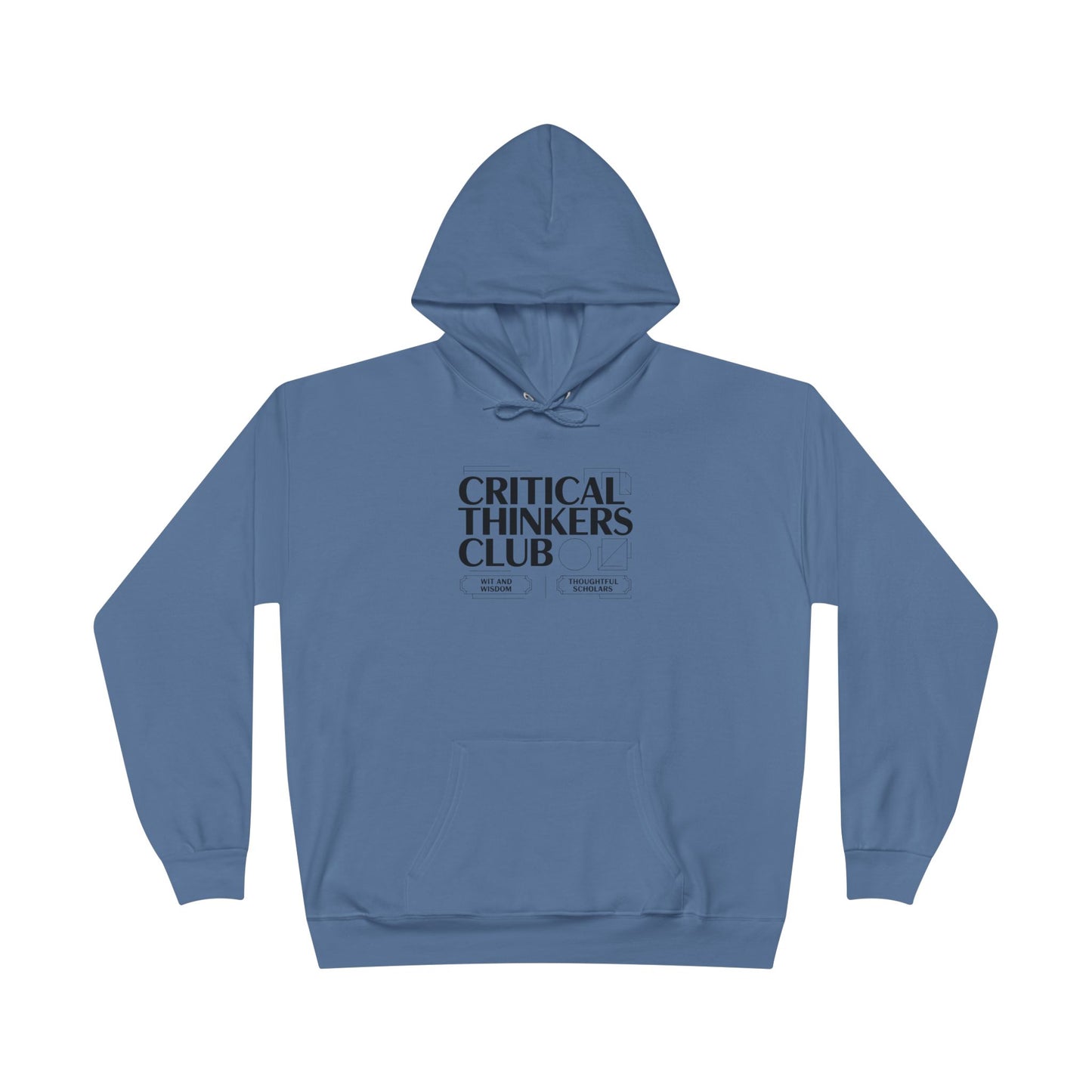 Critical Thinkers Club Hoodie — Graphic Pullover for Students & Intellectuals