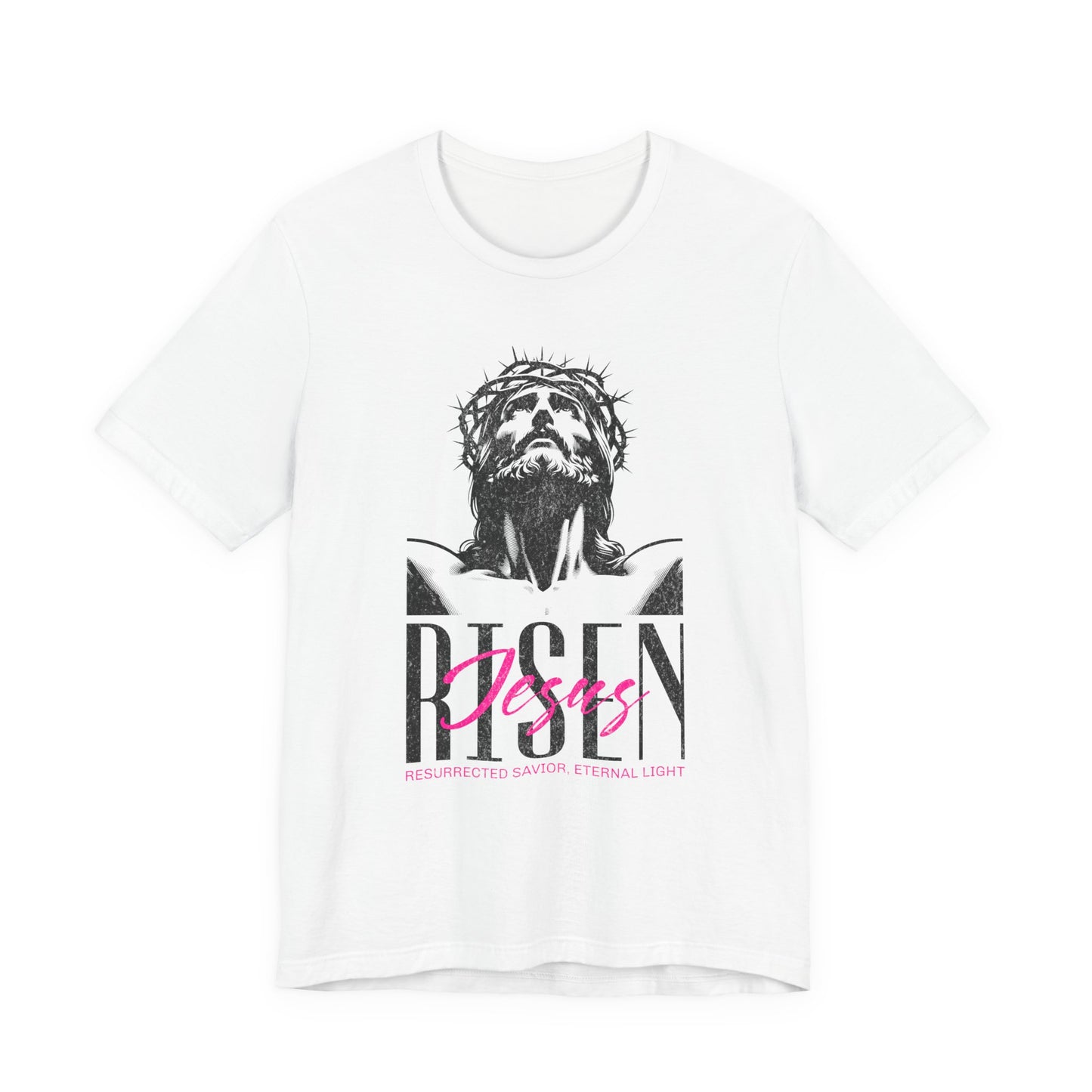 Risen Jesus Portrait Tee — Christian Easter Resurrection T-Shirt