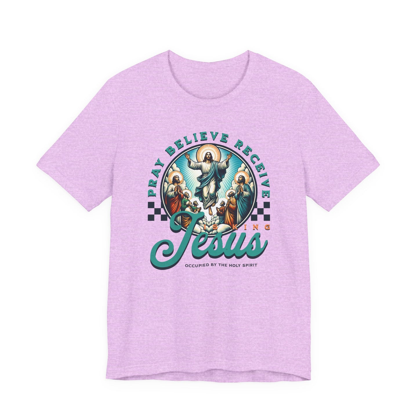 Jesus Prayer Tee — "Pray Believe Receive" Christian Graphic T-Shirt