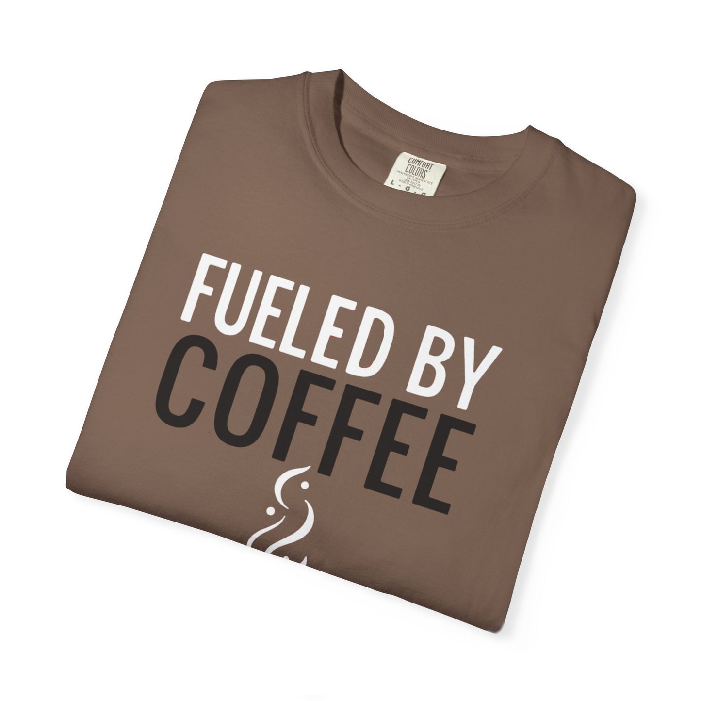 Fueled by Coffee Unisex Garment-Dyed T-Shirt - Psychonaut Swag