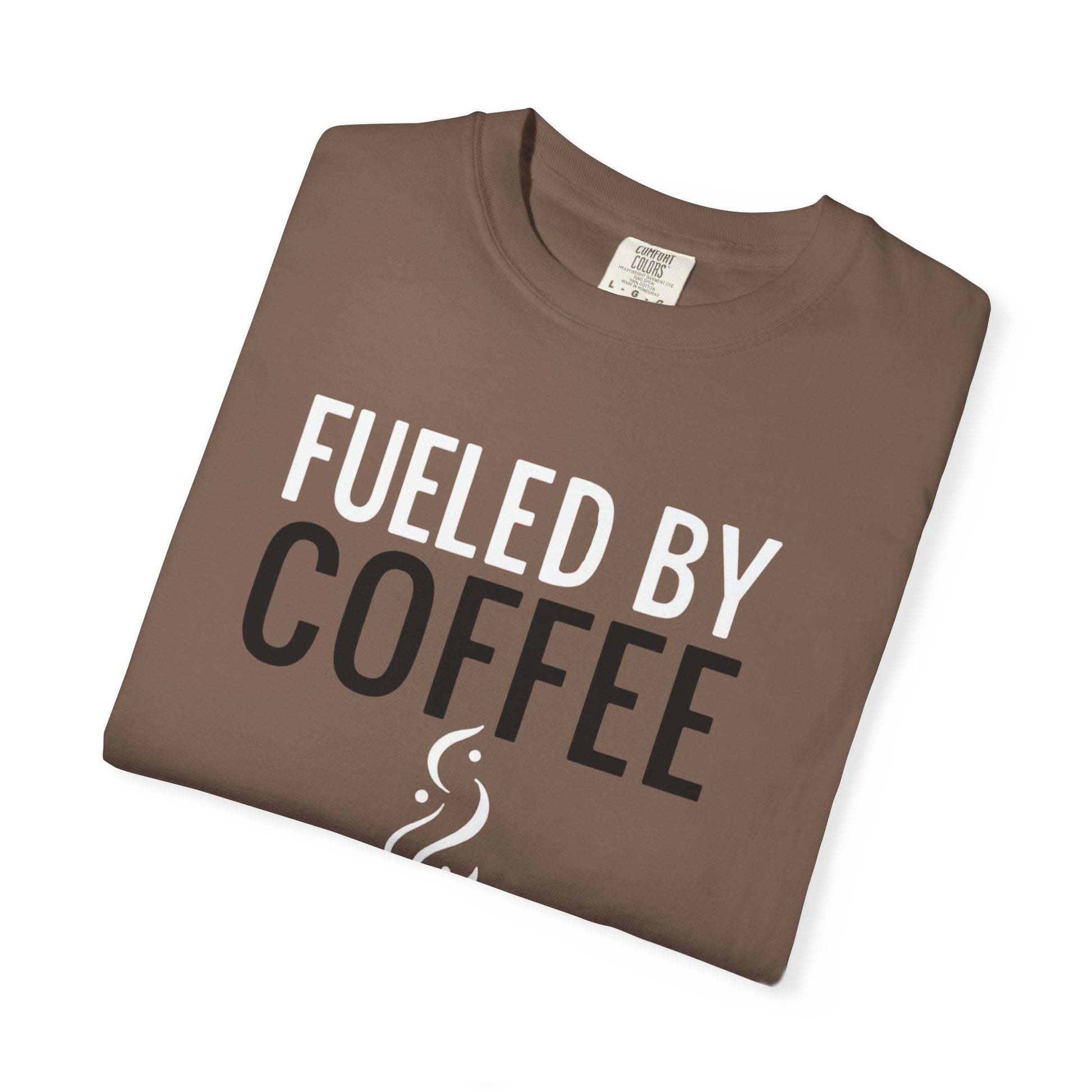 Fueled by Coffee Unisex Garment-Dyed T-Shirt - Psychonaut Swag