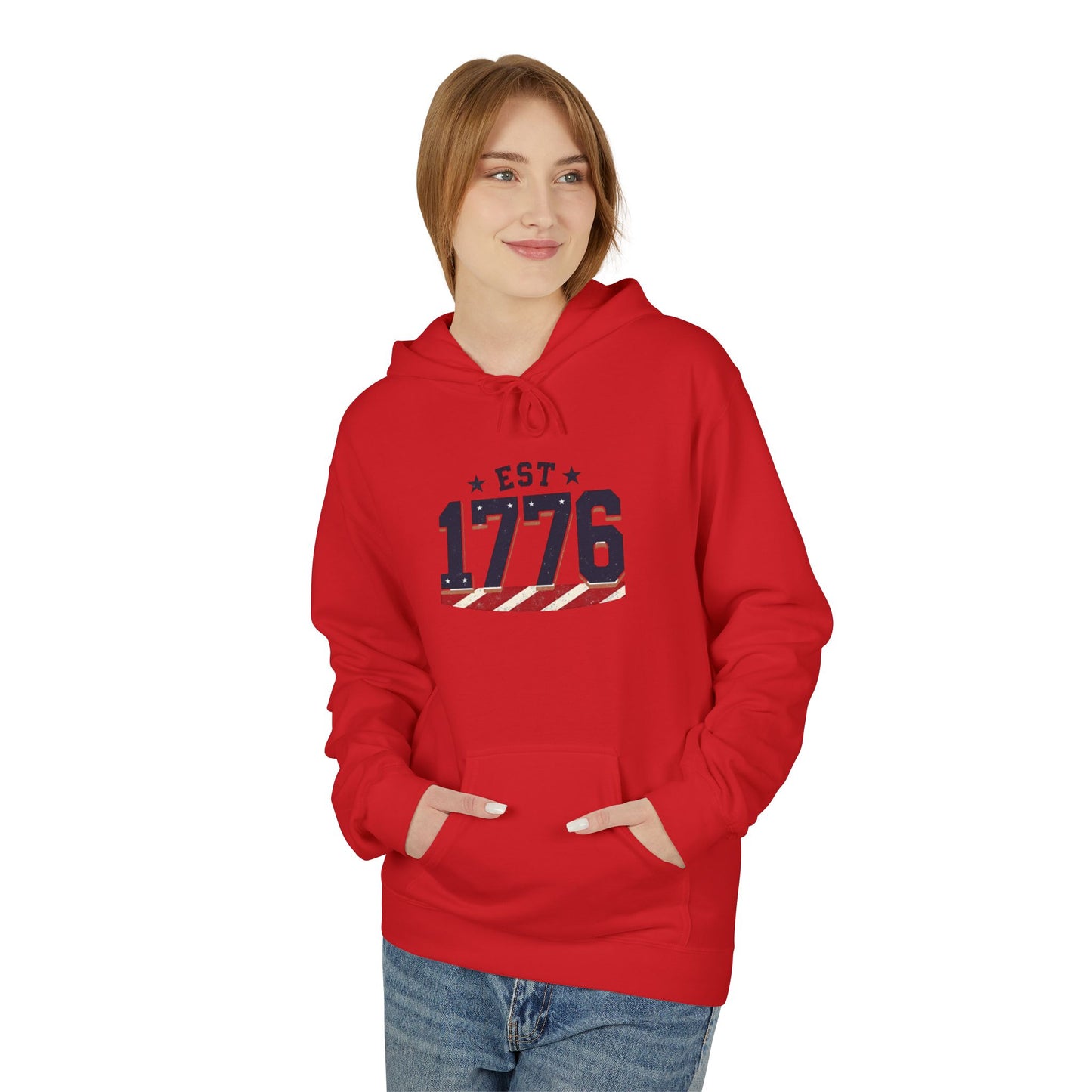1776 American Hoodie — Patriotic Independence Day Sweatshirt