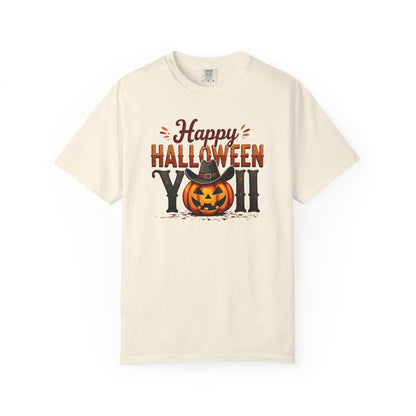 Halloween T-Shirt — "Happy Halloween You" Pumpkin Witch Graphic