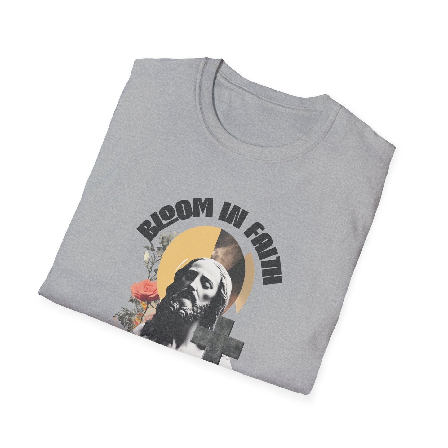 Grow in Faith T-Shirt — Retro Jesus Graphic Tee for Christians