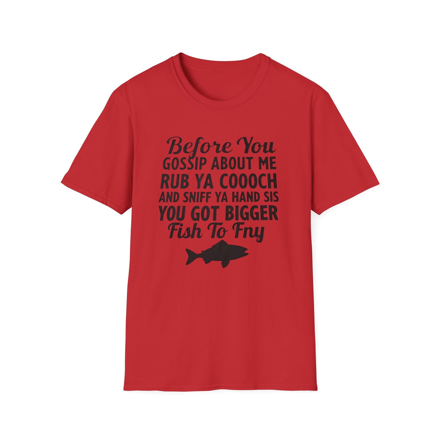Funny Fish Fry, Unisex Softstyle T-Shirt