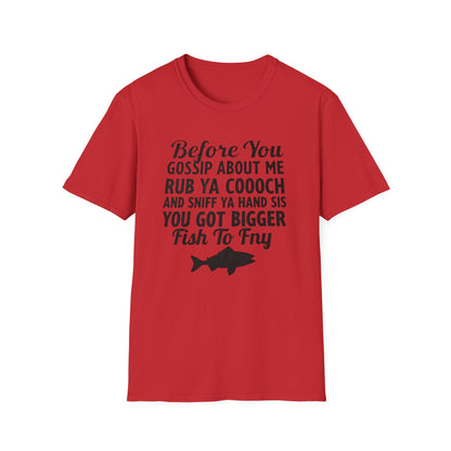 Funny Fish Fry, Unisex Softstyle T-Shirt