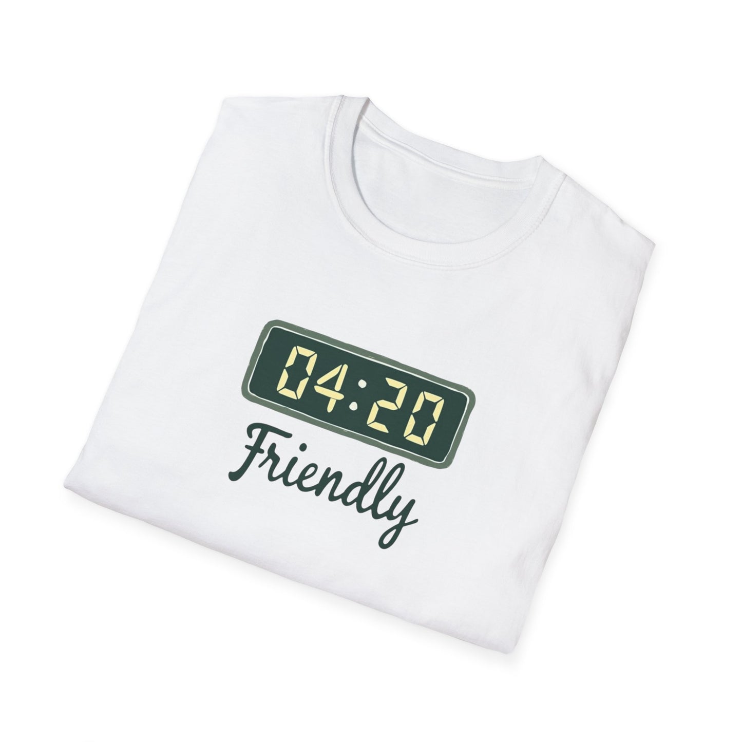 Friendly 4:20 Unisex T-Shirt | Marijuana Enthusiast Tee, Cannabis Gift, 420 Apparel, Stoner Friends Outfit, Chill Vibe Clothing