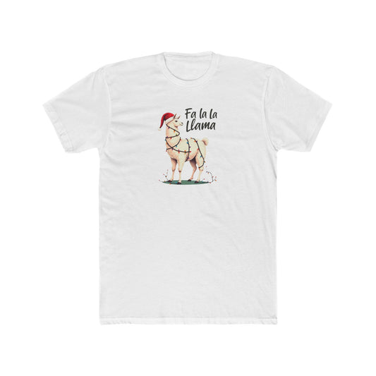Fa La Llama Christmas Tee — Cute Llama Holiday T-Shirt