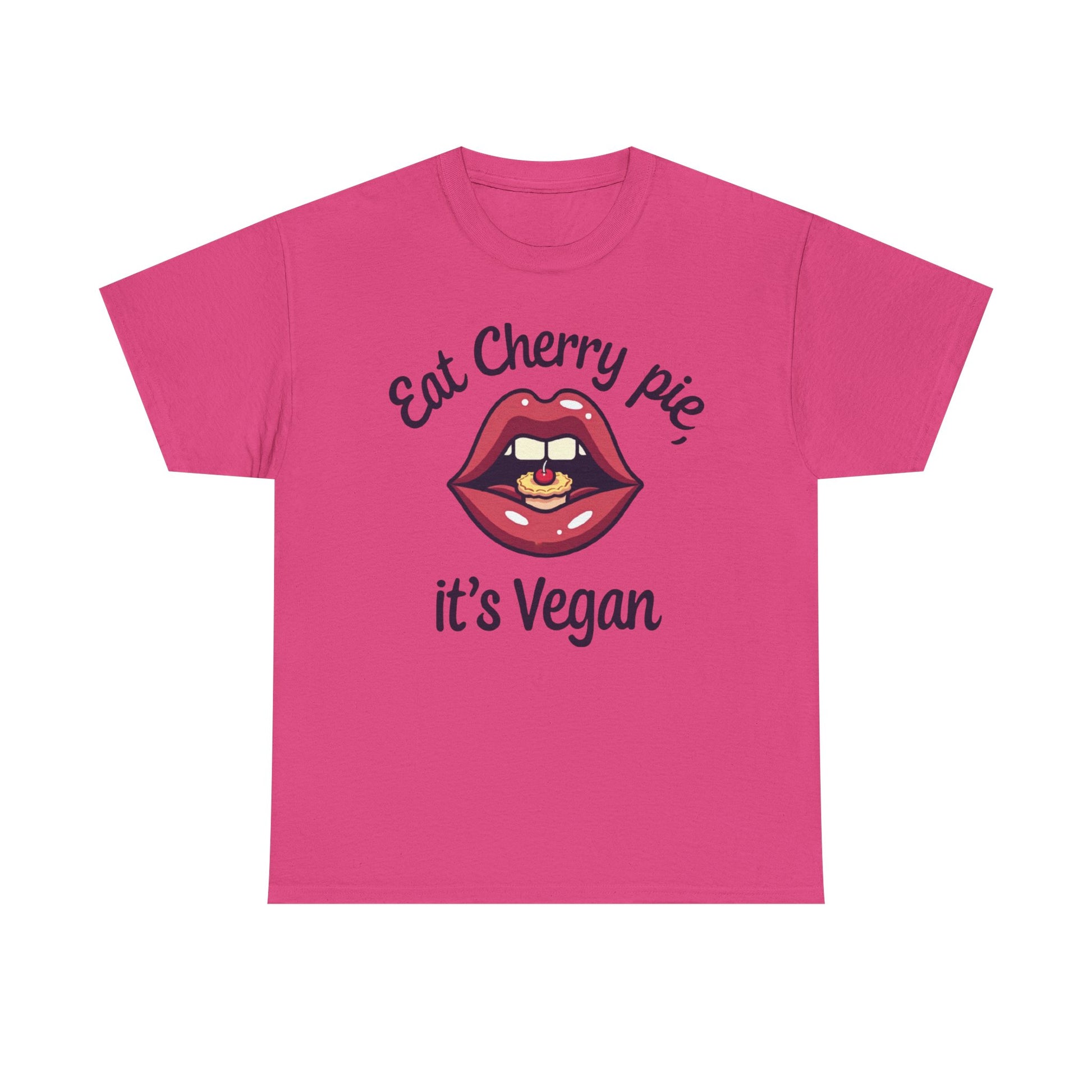 Vegan Cherry Pie Graphic Tee for Food Lovers - Psychonaut Swag