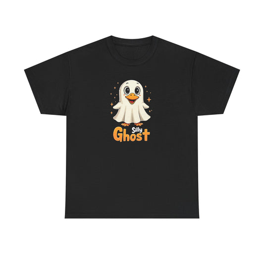 Silly Ghost T‑Shirt — Cute Halloween Ghost Tee for Kids & Adults