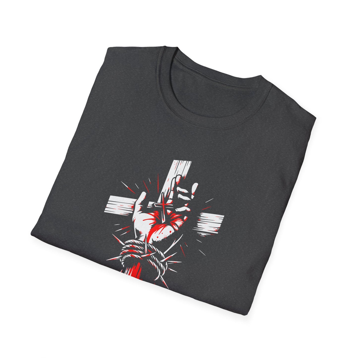 Jesus Cross T-Shirt — Blood and Crown Graphic Christian Tee