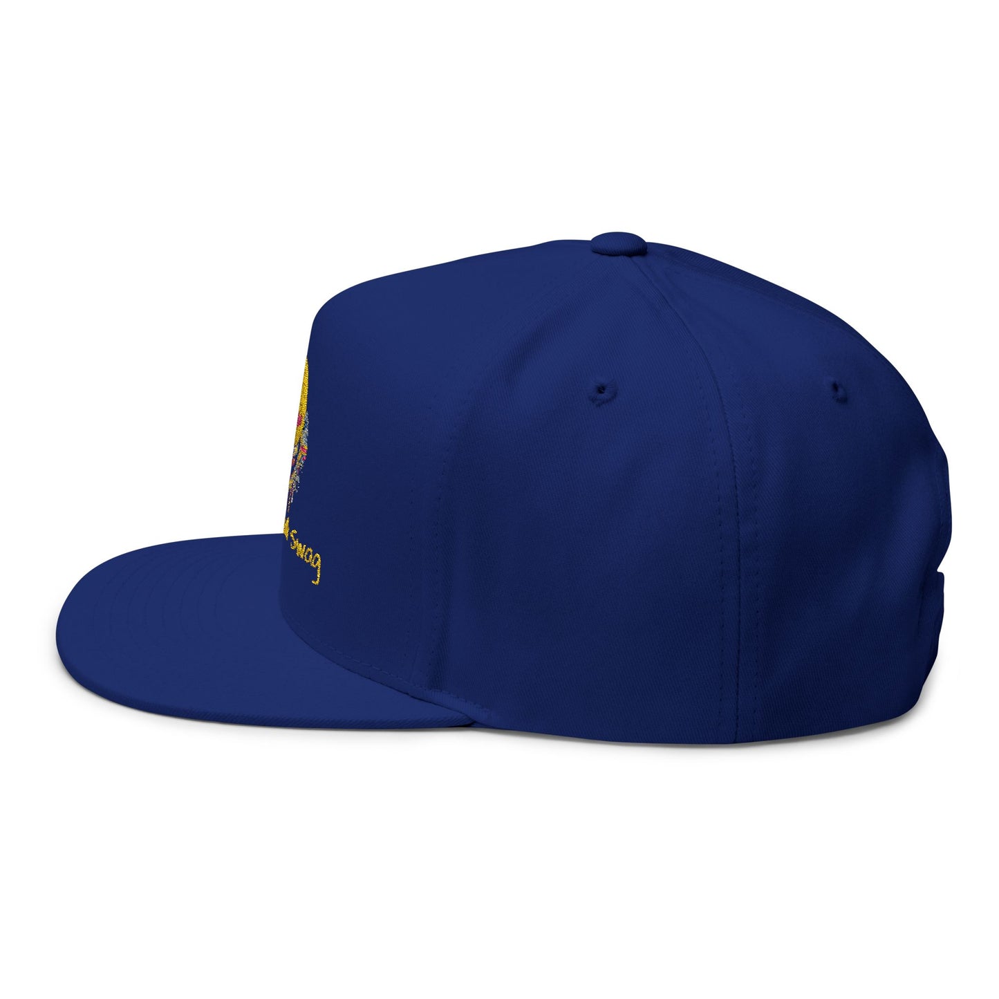 Trippy Smile Hat, Flat Bill Cap (Embroidery)