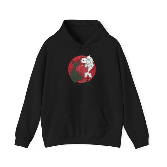 Yin Yang Koi, Unisex Heavy Blend™ Hooded Sweatshirt