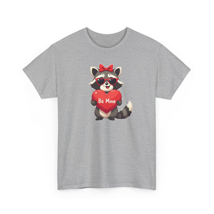 Raccoon Valentines Unisex Heavy Cotton Tee