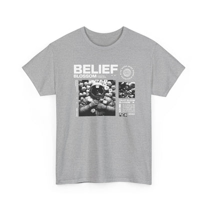 Astronaut Belief, Unisex Heavy Cotton Tee