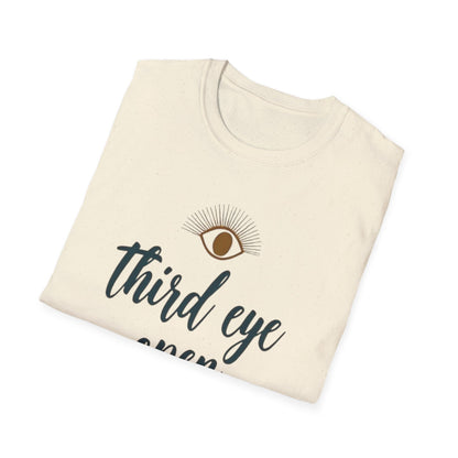 Third Eye insight, Open Unisex Softstyle T-Shirt, Spiritual Gift, Graphic Tee, Meditation Apparel, Casual Wear, Yoga Clothing, Unique T-Shirt - Psychonaut Swag