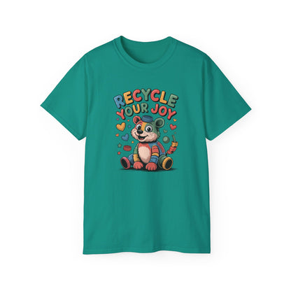 Recycle Your Joy Panda Tee — Cute Eco-Friendly Positive Message T-Shirt